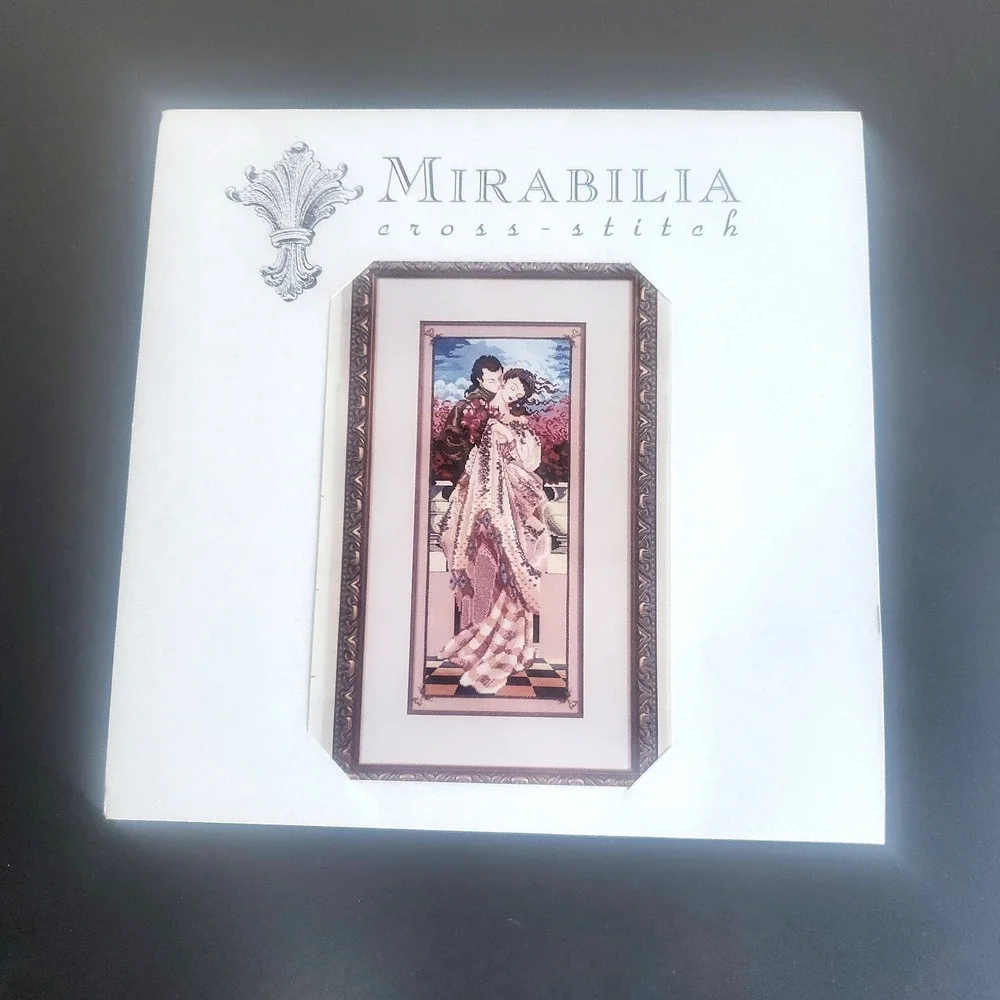 Mirabilia The Kiss Cross Stitch Pattern MD #112 Vintage Out Of Print OOP 1995